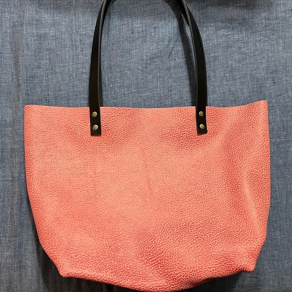 Portland Leather Large Tote - Flamingo Brand New - Picture 2 of 4